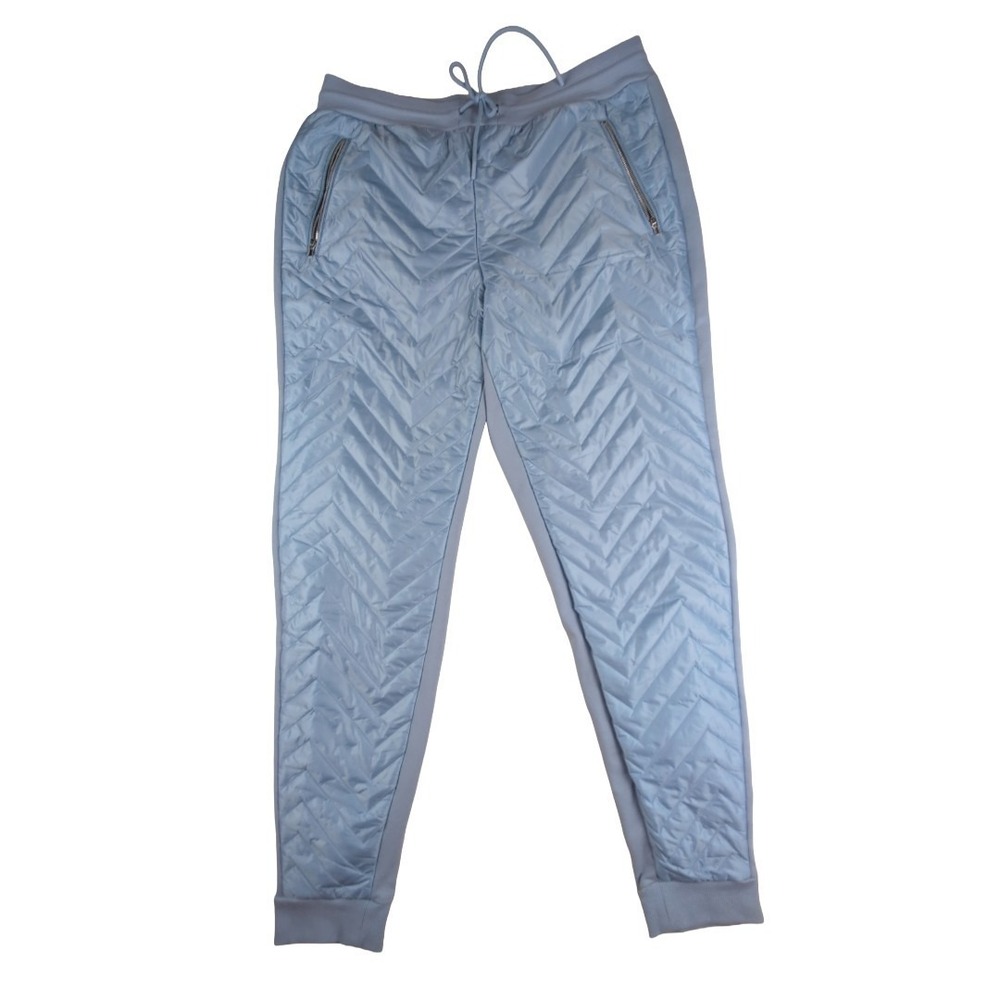 Athleta Après Ski Down-like Jogger pants in Heron Blue Size 12 Tall Ski Gorpcore